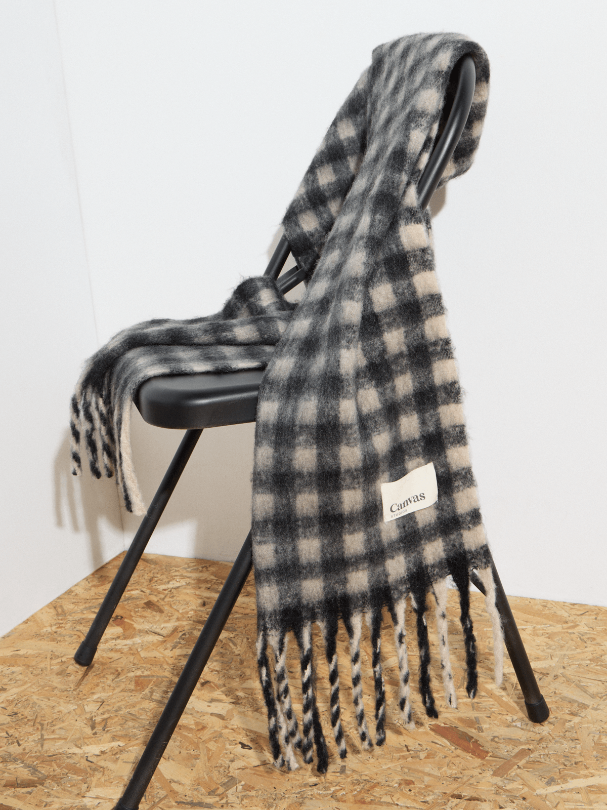 Women's Canvas Chunky Scarf Check | Bash