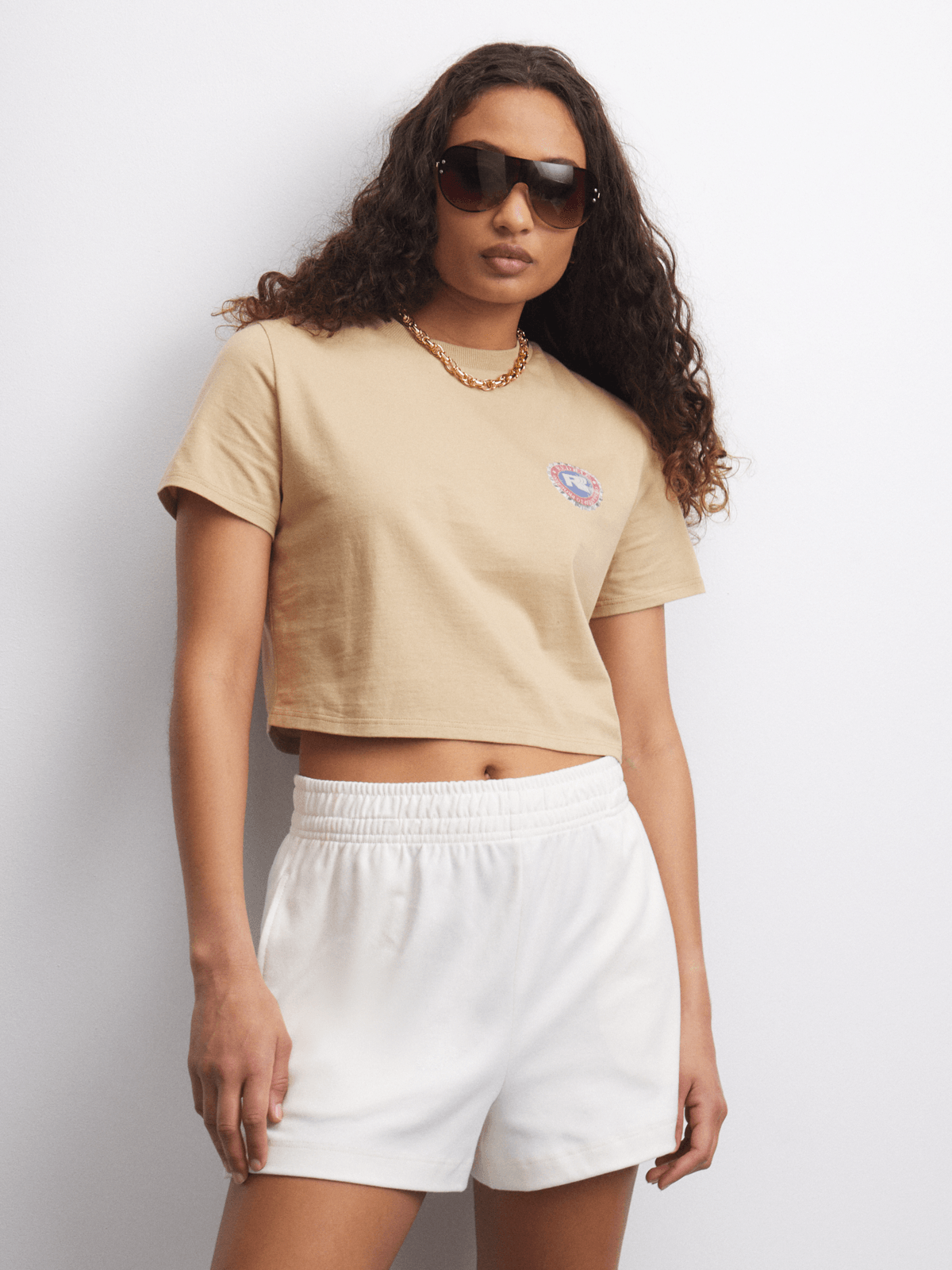 Redbat Women's Brown Boxy Cropped Top | Bash