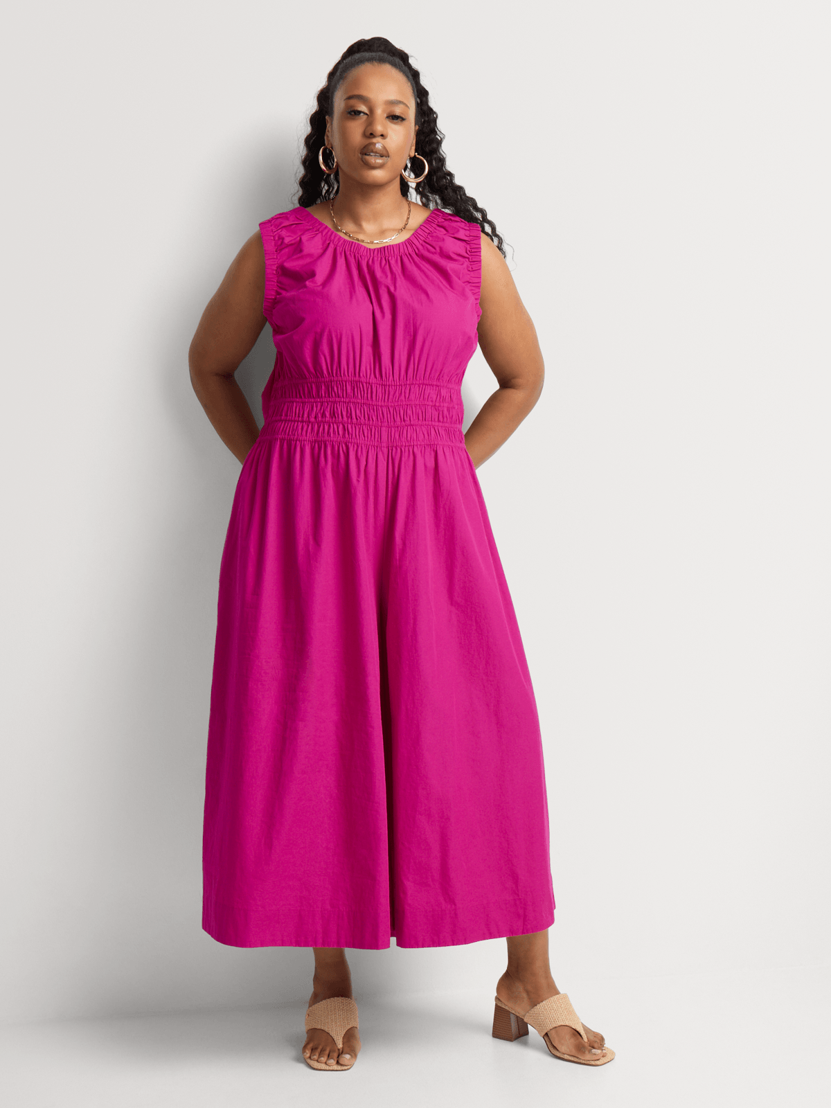 Elasticated Waist Wide Leg Jumpsuit | Bash