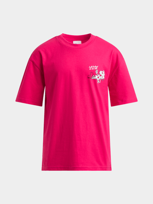 Boys Pizza Print Crew T-Shirt