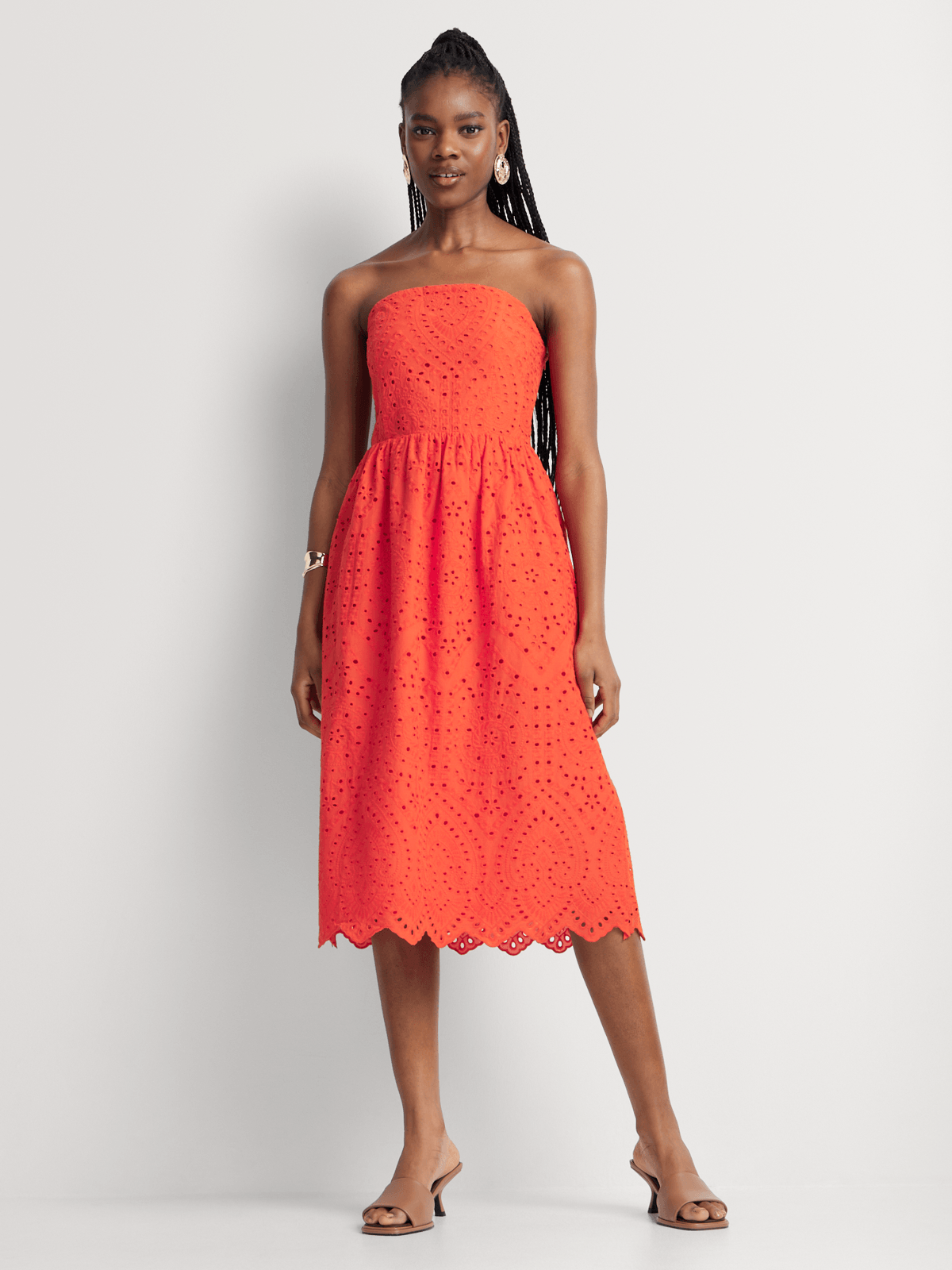Anglaise Fit \u0026 Flare Boobtube Dress
