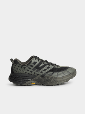 HOKA Men's Speedgoat 2 Black/Grey Sneaker