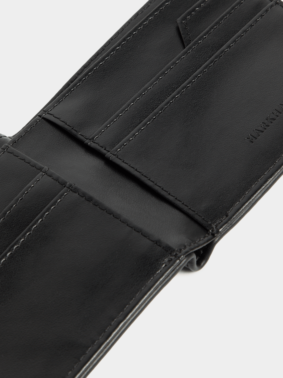 Markham Men's Monogram Black Wallet | Bash
