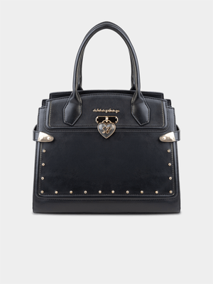 Womens Sissy Boy Black Paulina Bling Tote Bag