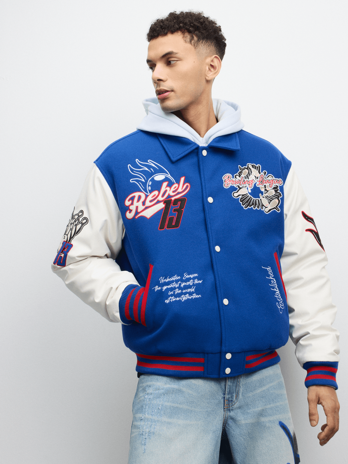 ウェア Bristol Varsity Jacket 24AW The FIX Men's Royal Blue