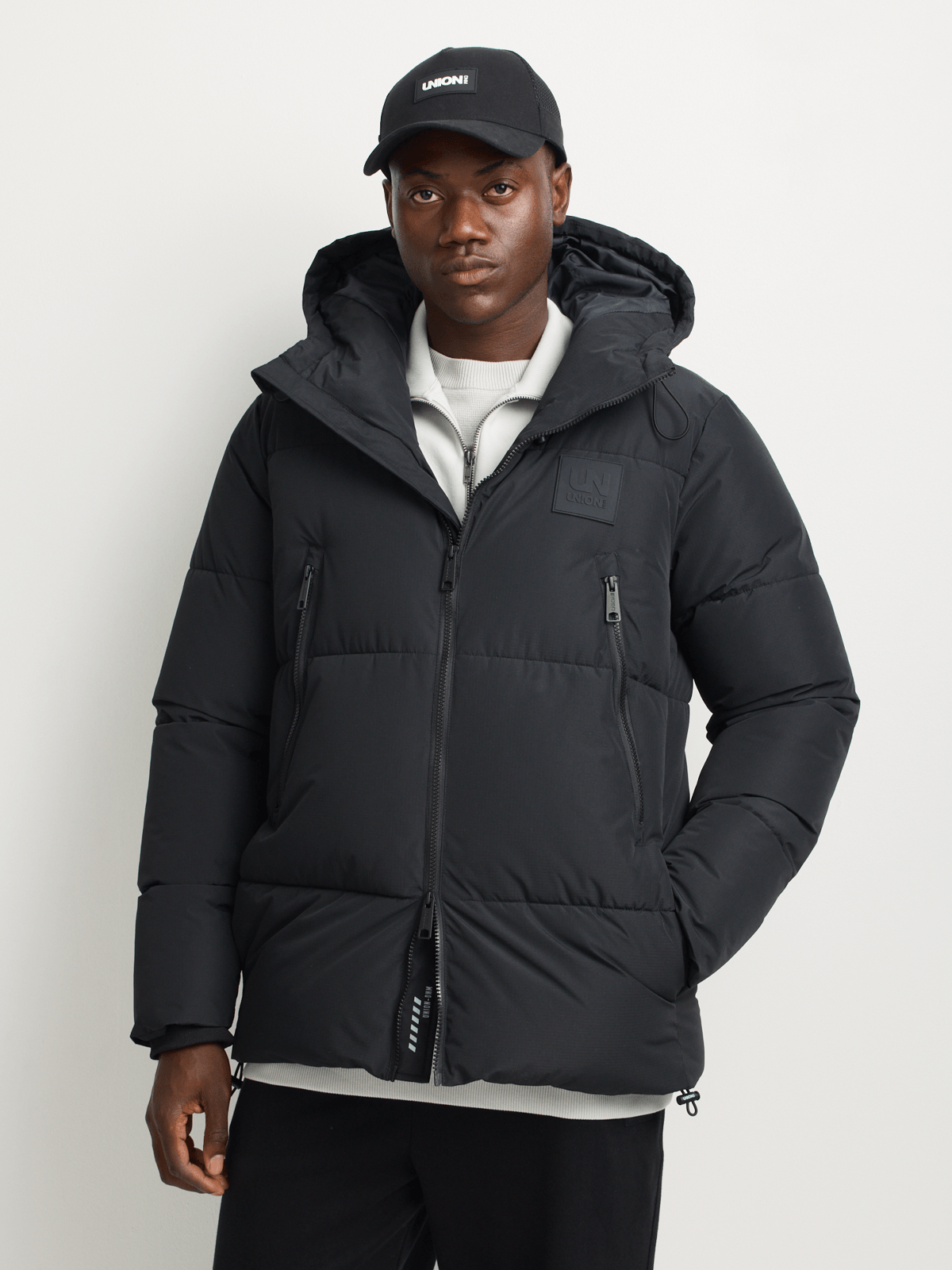 Union-DNM Men's RipStop Black Puffer Jacket | Bash
