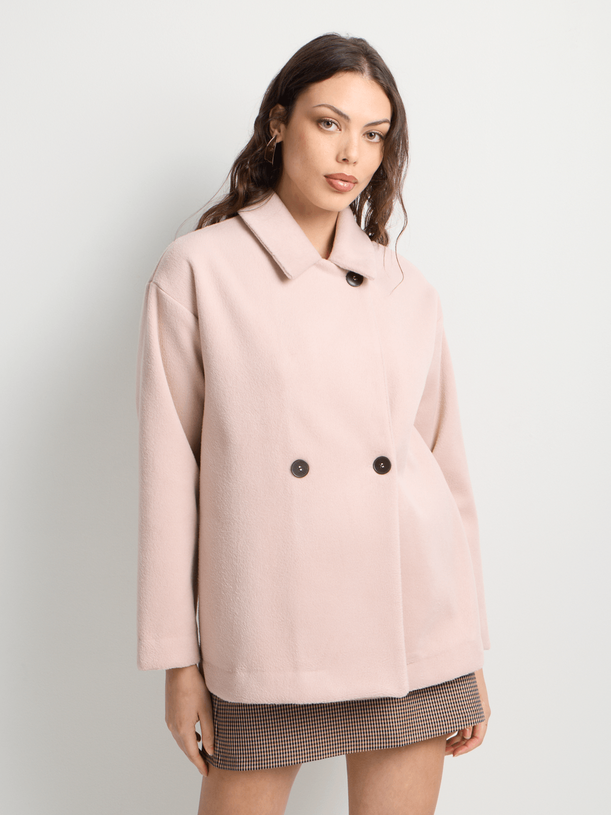Short Unlined Melton Coat | Bash