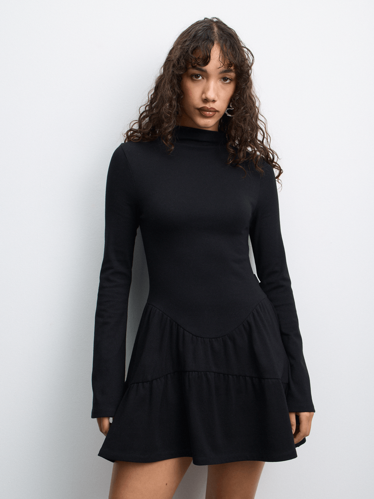 Redbat Women's Fit Flare Mini Black Dress | Bash