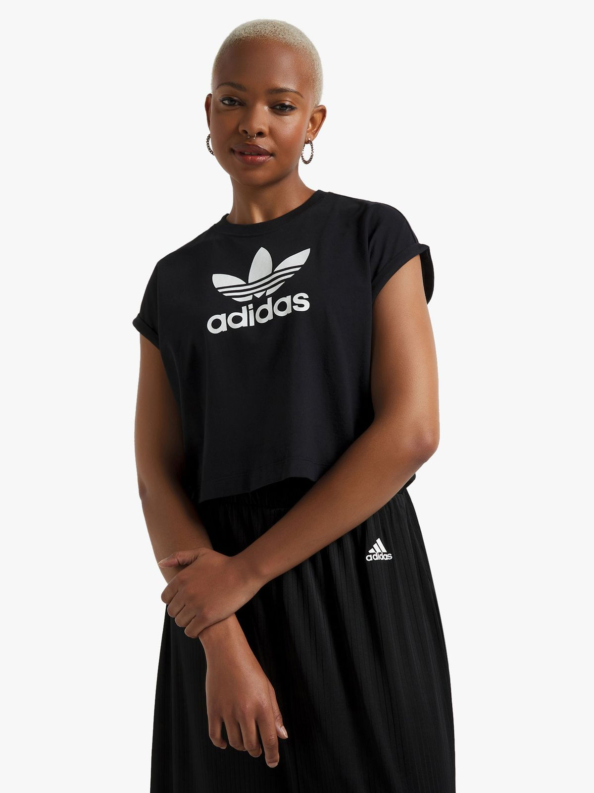 adidas Originals Women's Black Crop Top | Bash