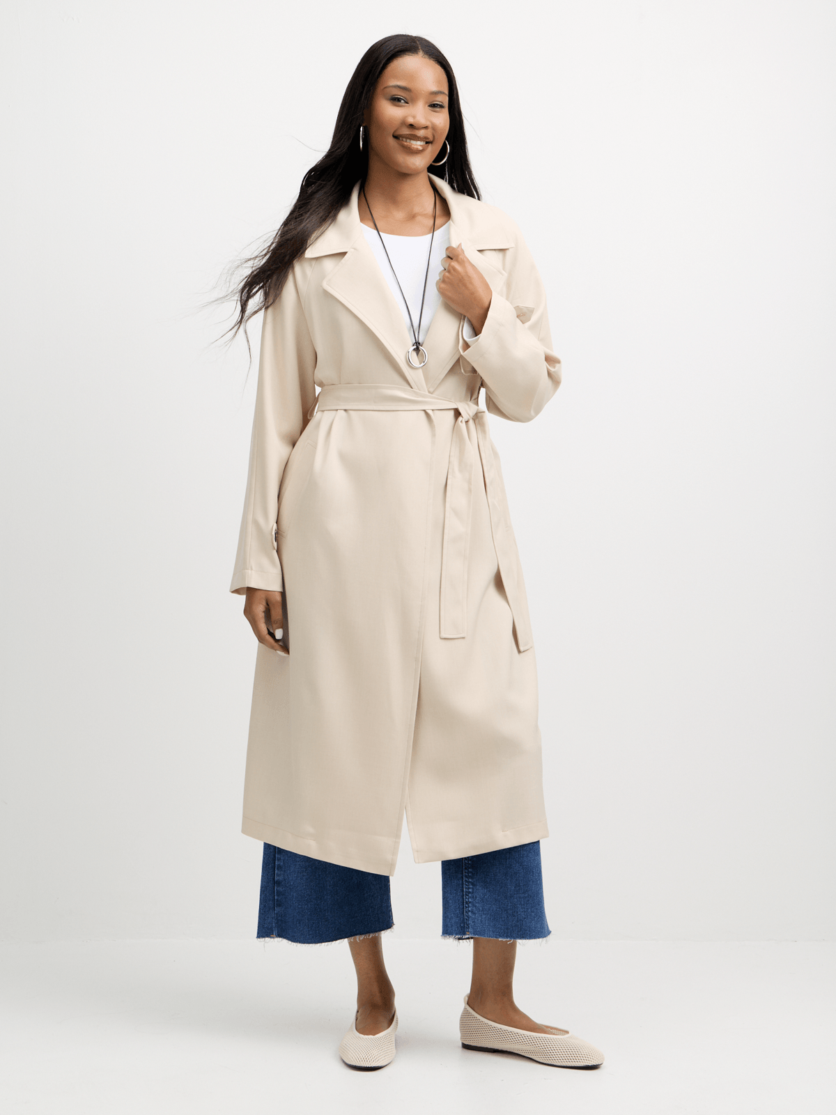 Jet Women's Test Natural Trench Lightweight Jacket | Bash