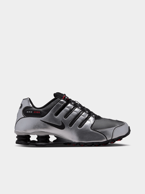 Nike Men's Shox NZ Silver/Black Sneaker