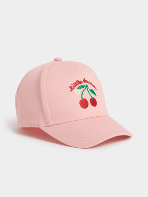 Jet Baby Girls Pink Strawberry Cap