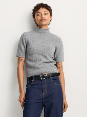 Fitted Raw Neck Jumper