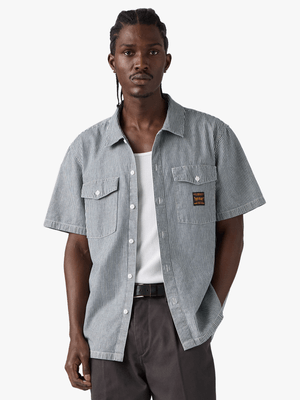 Men's Levi's Grey Stripe Worker Shirt