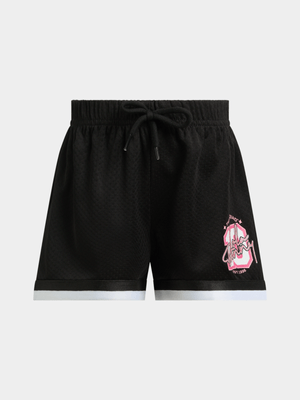 Jet Younger Girls Black Lola Birdseye Shorts