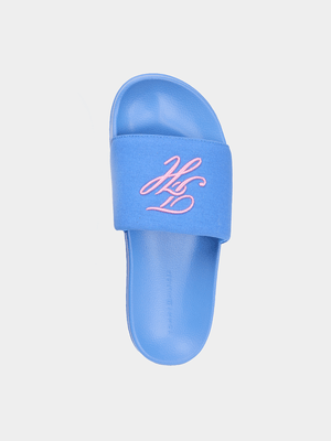 Men's Tommy Hilfiger Blue Spell Embroidery Slides
