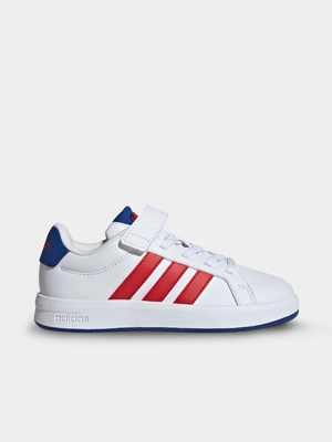 Kid's adidas Grand Court 3.0 White/Blue/Red Sneaker