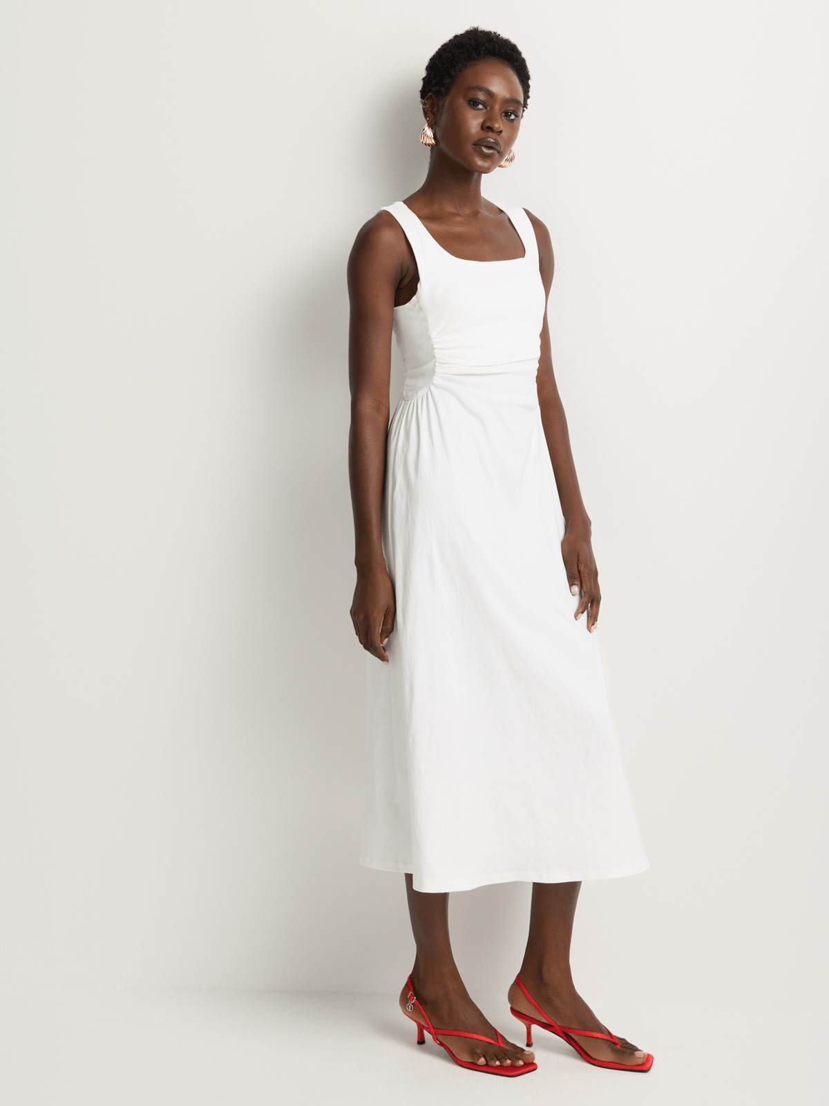 Ruched Side Fit & Flare Dress | Bash