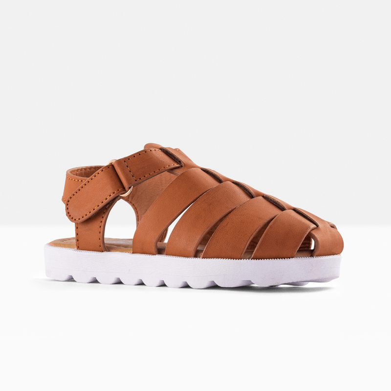 tan cage sandals