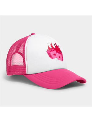 Women's Pink Trucker Peak Cap
